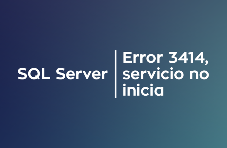 SQL Server - Error 3414