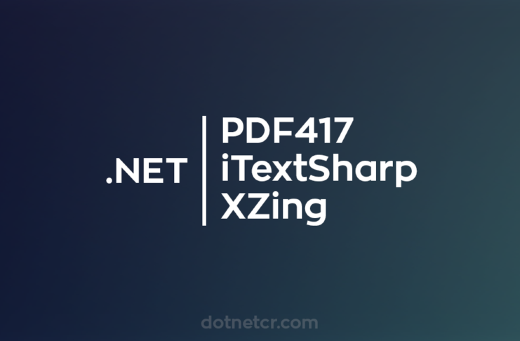 pdf417 iTextSharp XZing